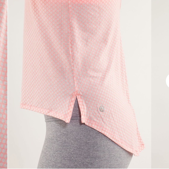 HP Lululemon Burn It Out Tank Mesh Burnout Bleached Coral Size 10 - Picture 5 of 12